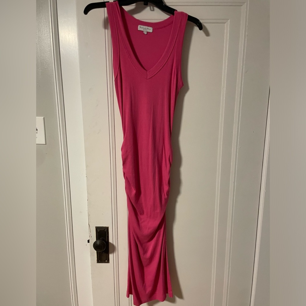 Lori ultra ribbed dress in fuchsiarose XS used once